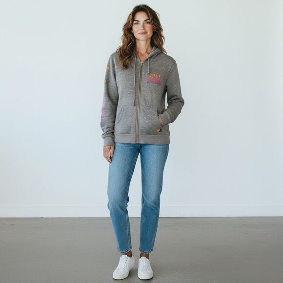Aviator Nation Tops - Aviator Nation Rare World of Barbie Zip Up Hoodie NWOT